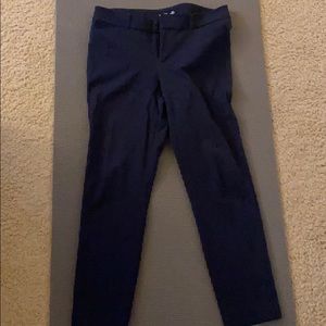 Navy Straight Leg Dress Pants